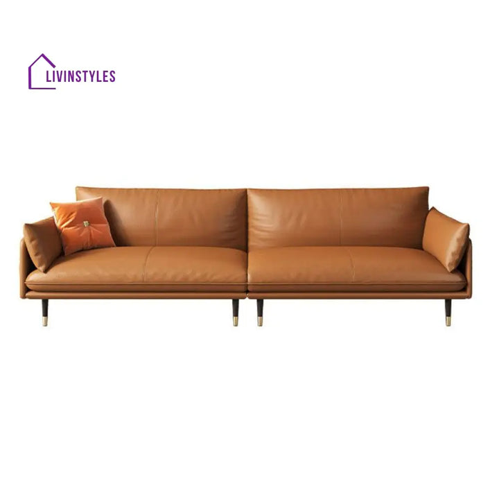 Nikolai Leatherette 3 Seater Sofa for Living Room