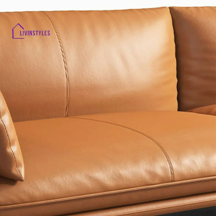 Nikolai Leatherette 3 Seater Sofa for Living Room