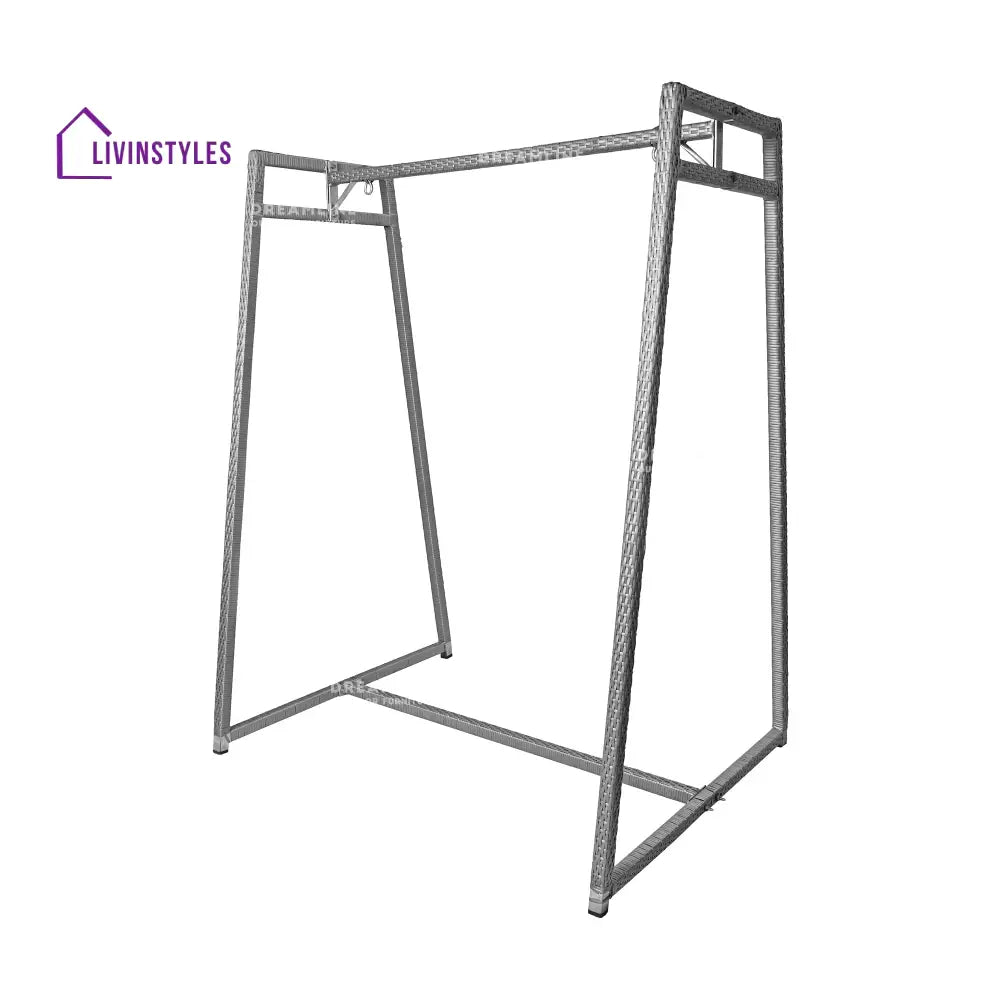Nikos Garden Outdoor/Indoor Swing/jhula/hammocks Grey Double Seater Swing Stand - Swings