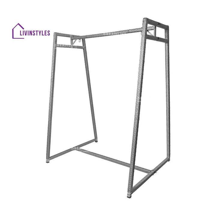 Nikos Garden Outdoor/Indoor Swing/jhula/hammocks Grey Double Seater Swing Stand - Swings