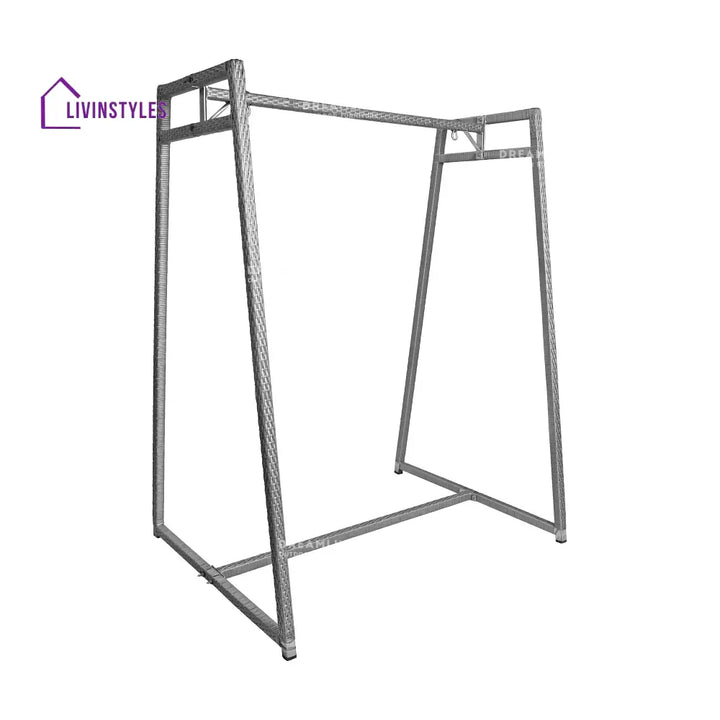 Nikos Garden Outdoor/Indoor Swing/jhula/hammocks Grey Double Seater Swing Stand - Swings