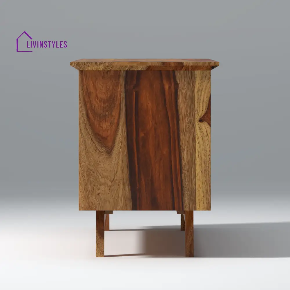 Ninel Sheesham Wood TV Unit in Natural Honey Colour tv units