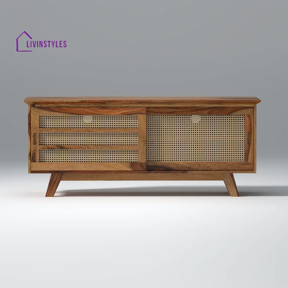 Ninel Sheesham Wood TV Unit in Natural Honey Colour tv units