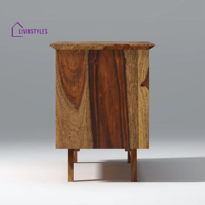 Ninel Sheesham Wood TV Unit in Natural Honey Colour tv units