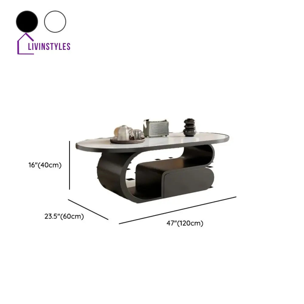 Nira Stainless Steel Coffee Table for Living Room | Designer Table