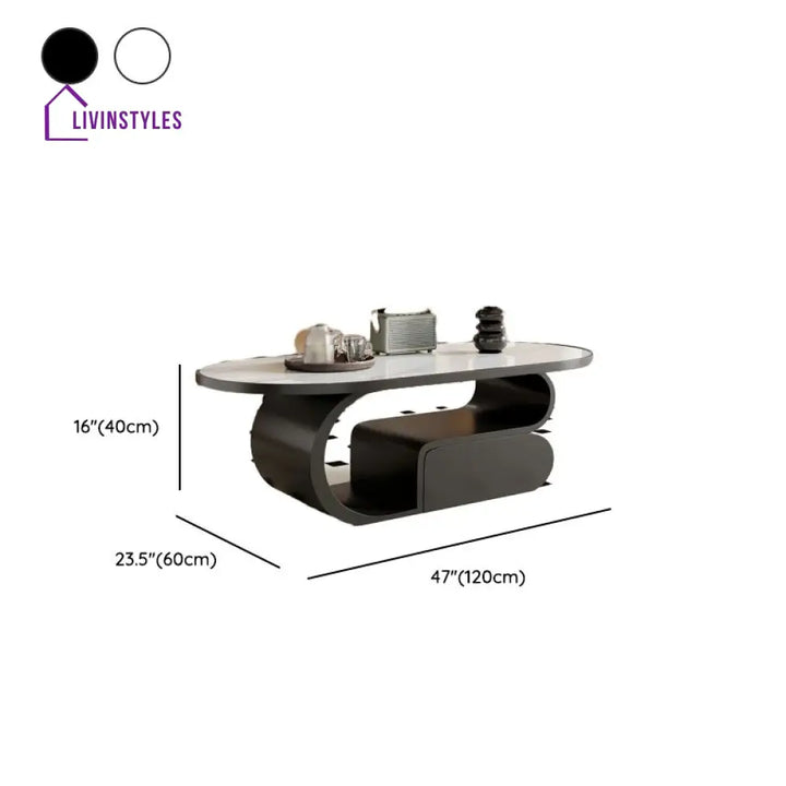 Nira Stainless Steel Coffee Table for Living Room | Designer Table