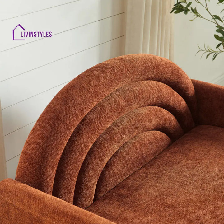 Nirvika Solid Wood and Fabric Arm Chair | Living Room Chair | Lounge Chair