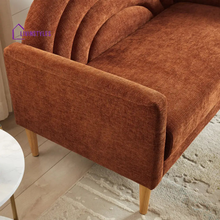 Nirvika Solid Wood and Fabric Arm Chair | Living Room Chair | Lounge Chair