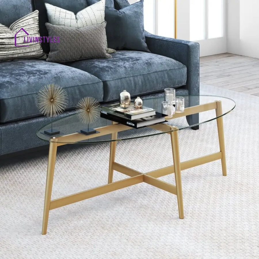 Nisha Metal Coffee Table For Living Room