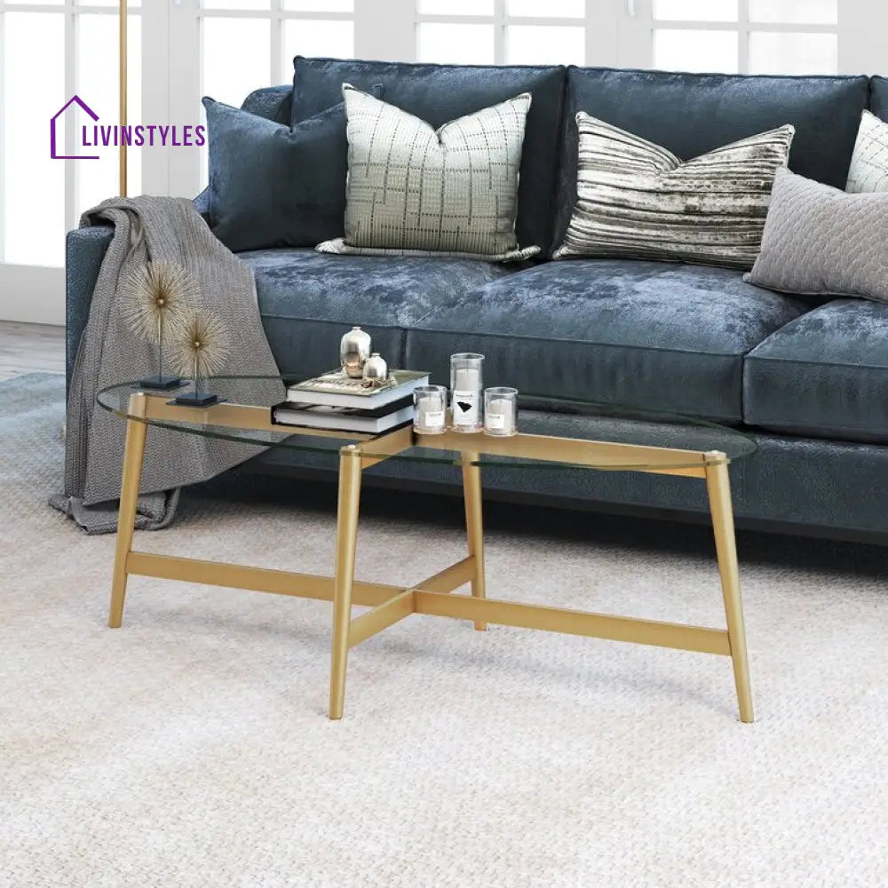 Nisha Metal Coffee Table For Living Room