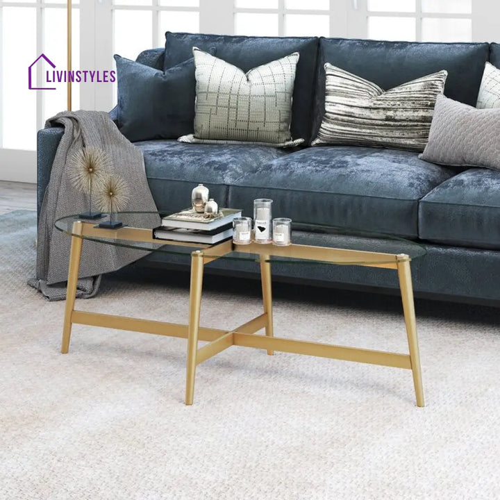 Nisha Metal Coffee Table For Living Room