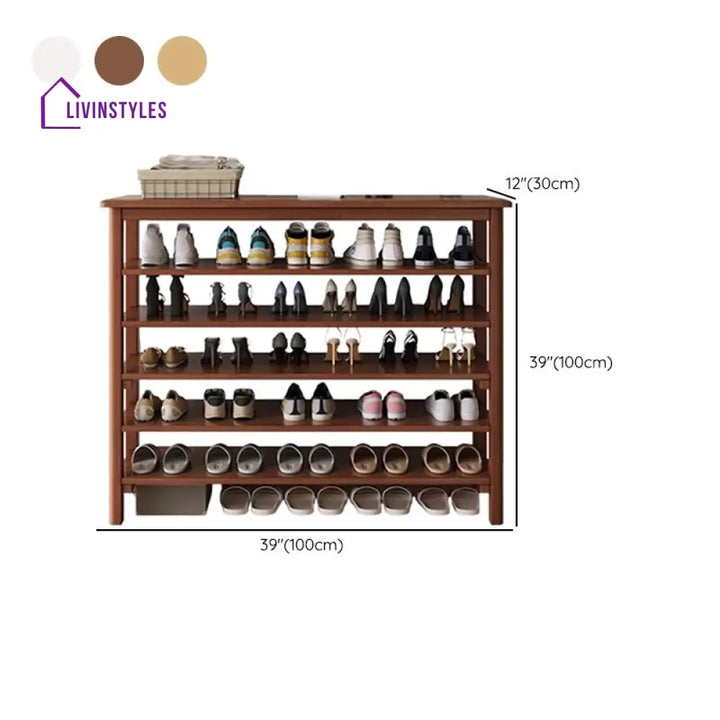 Nishant Solid Wood Shoe Rack for Living Room | Hallway