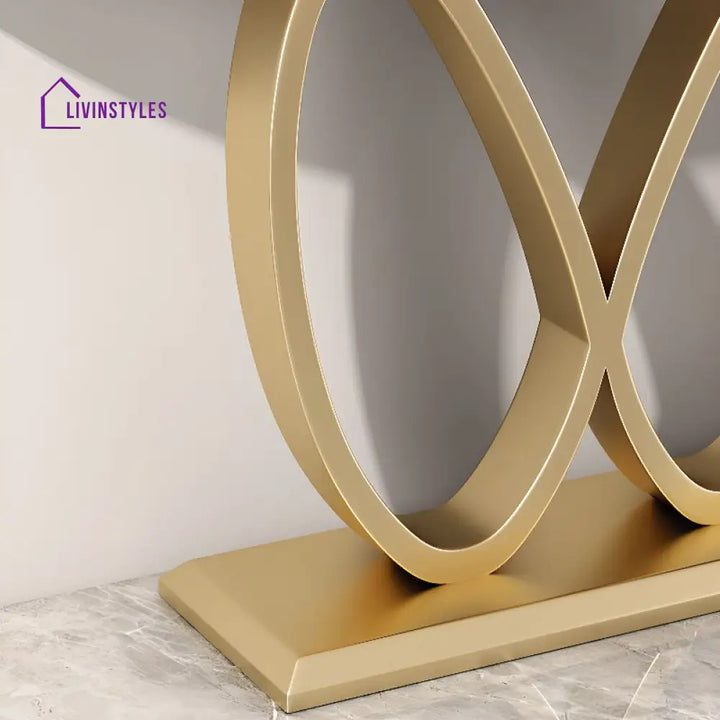 Nishit Stainless Steel Living Room Console Table