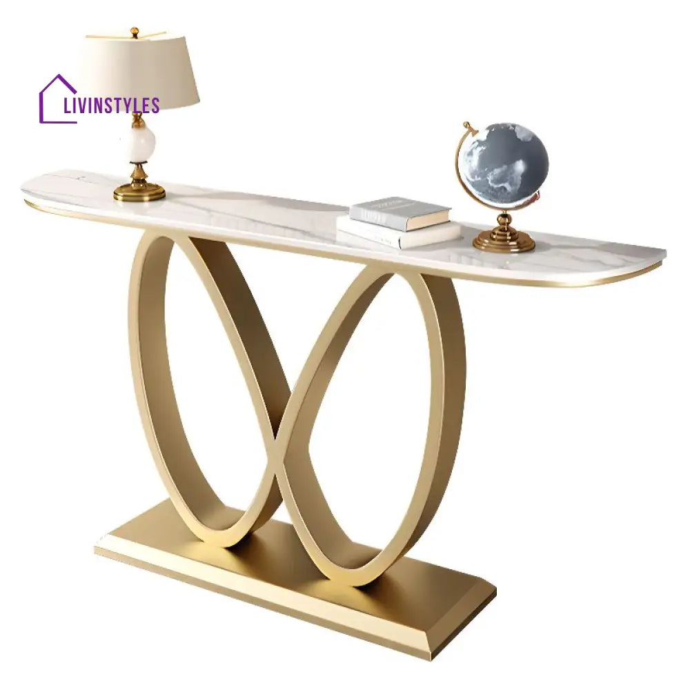Nishit Stainless Steel Living Room Console Table