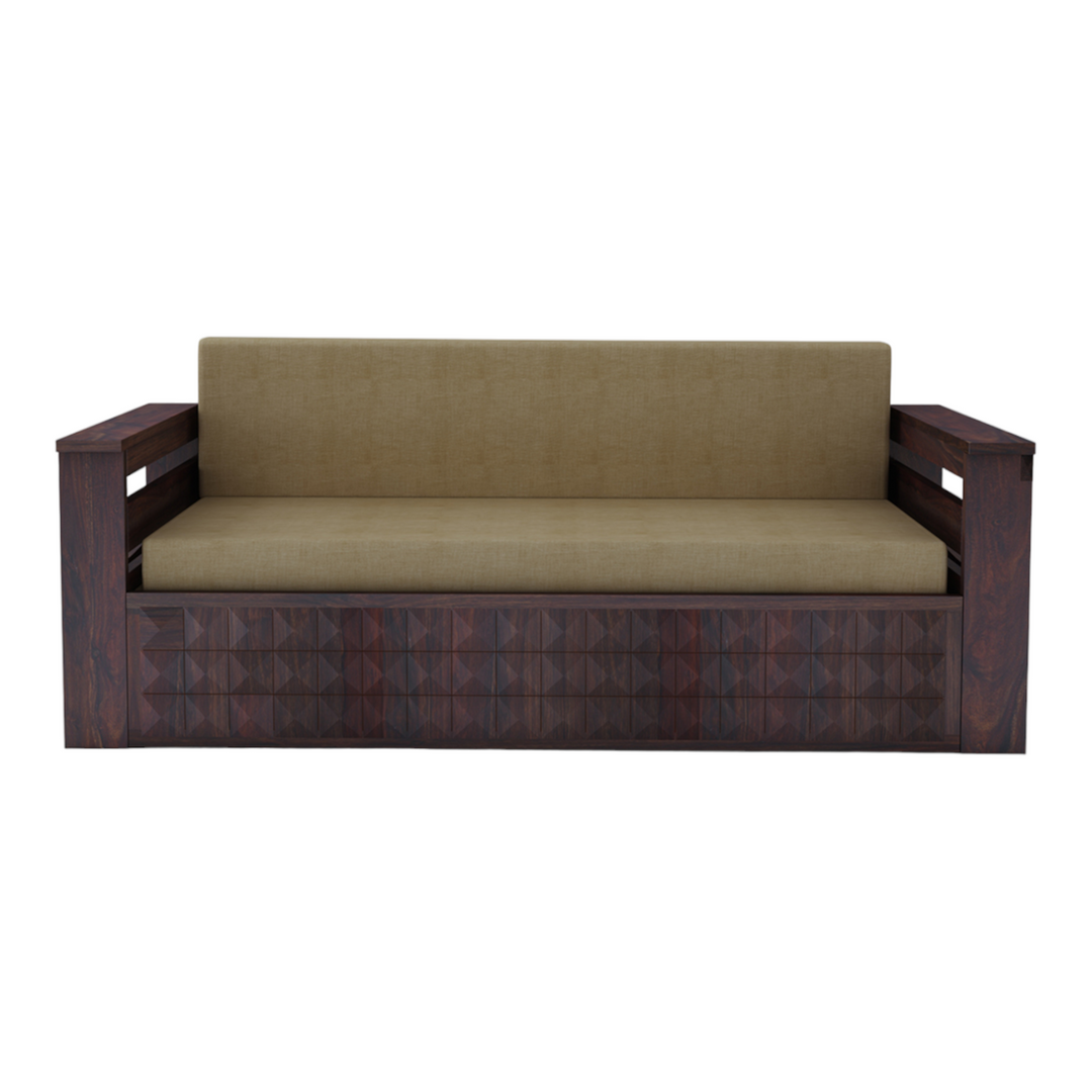 RelaxiMax 3 Seater Sofa Cum Bed Sheesham Wood