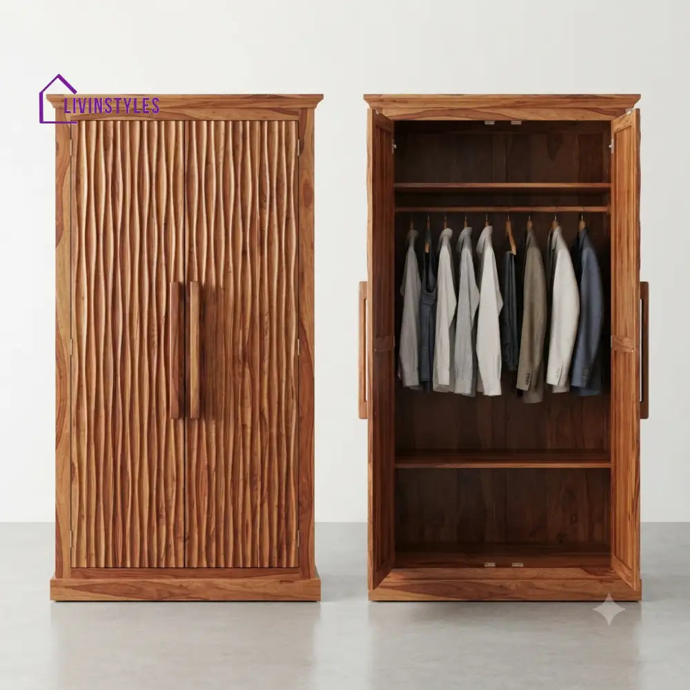 Niyati Wooden Wardrobe for Clothes | Cupboard for Clothes