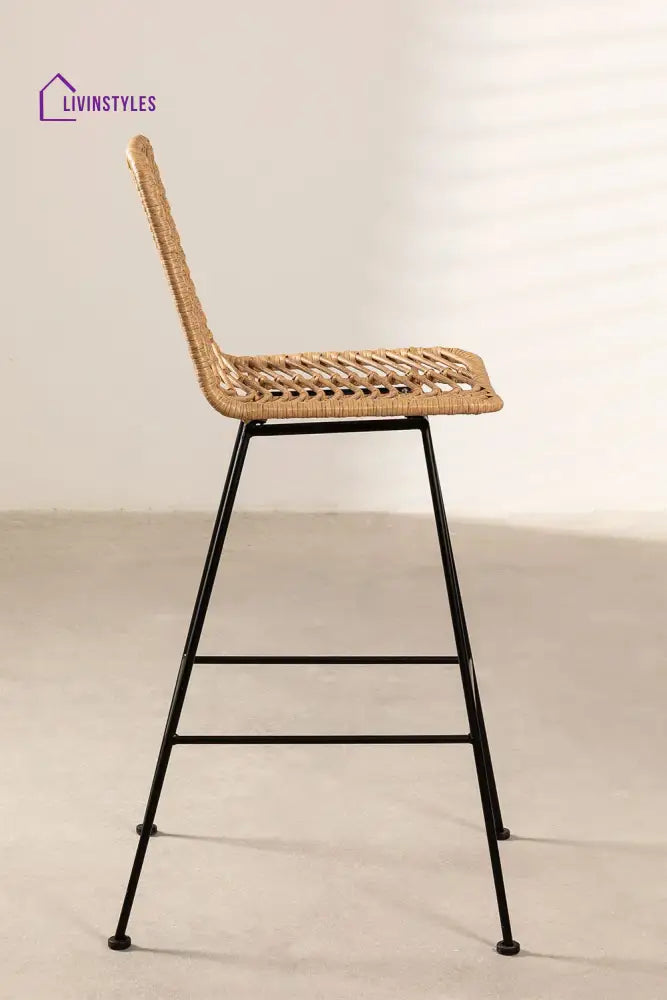 Noelia Outdoor Patio Bar Chair 1 Chair For Balcony (Honey) - Bar Sets