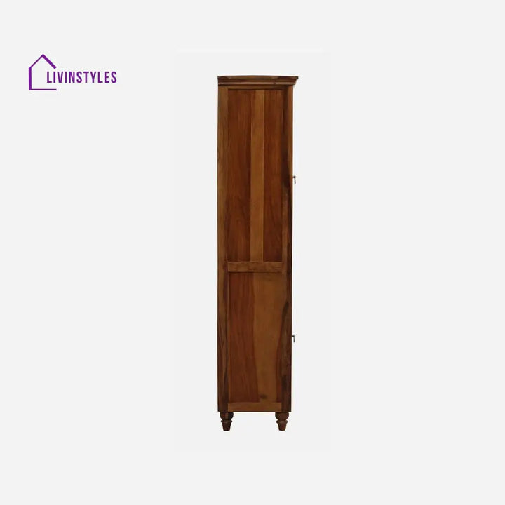 Noelia single door sheesham wood wardrobe