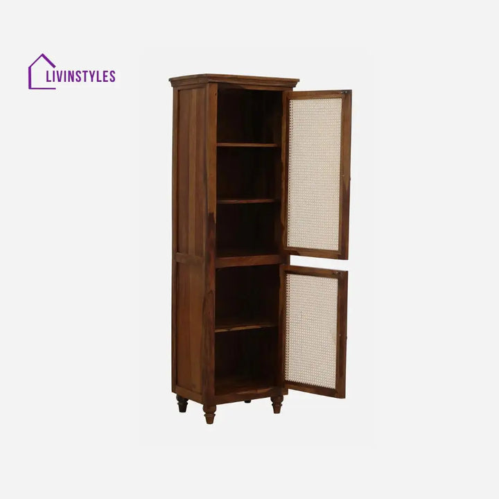 Noelia single door sheesham wood wardrobe