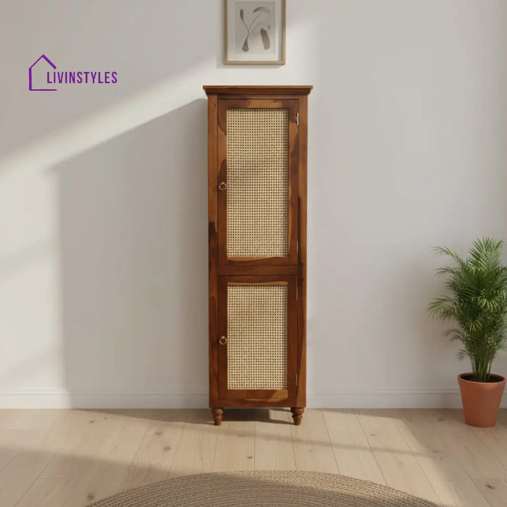 Noelia single door sheesham wood wardrobe