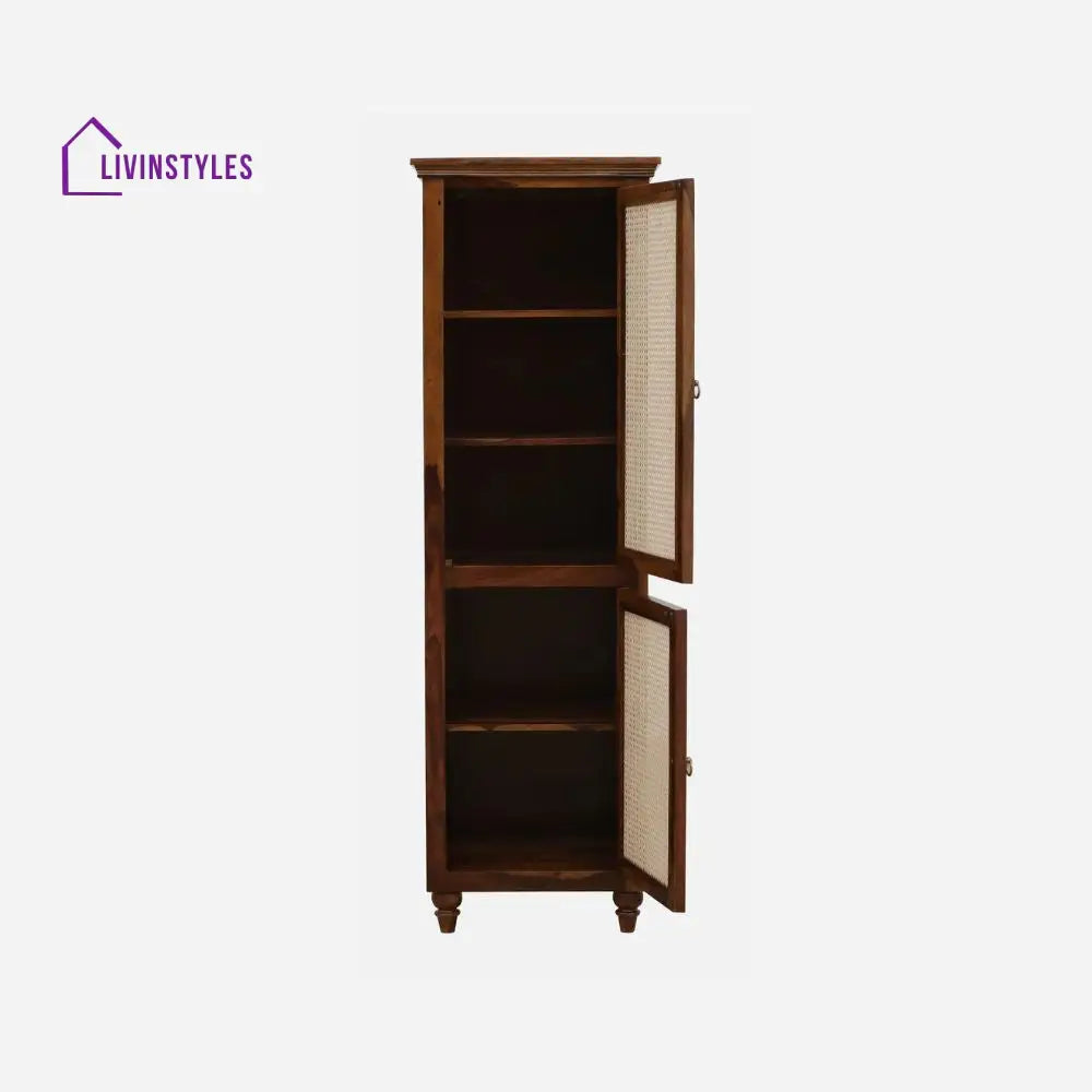 Noelia single door sheesham wood wardrobe