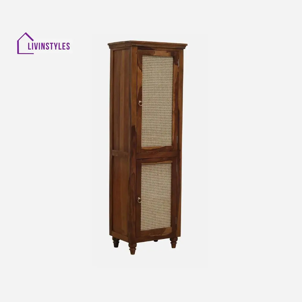 Noelia single door sheesham wood wardrobe