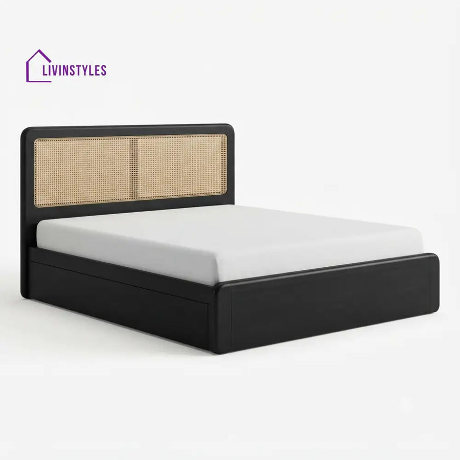 Nokuthula Wooden Double Bed | King Size Bed | Queen Size Bed - Bed Without Storage