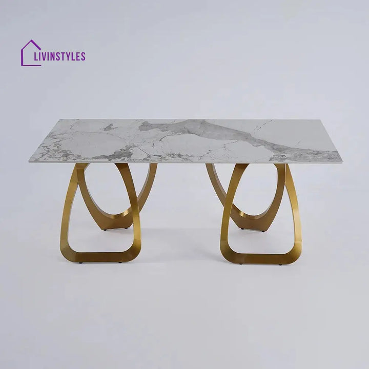 Nonna 8 Seater Dining Table Set | Marble Top Dining Table and Luxury Dining Chairs