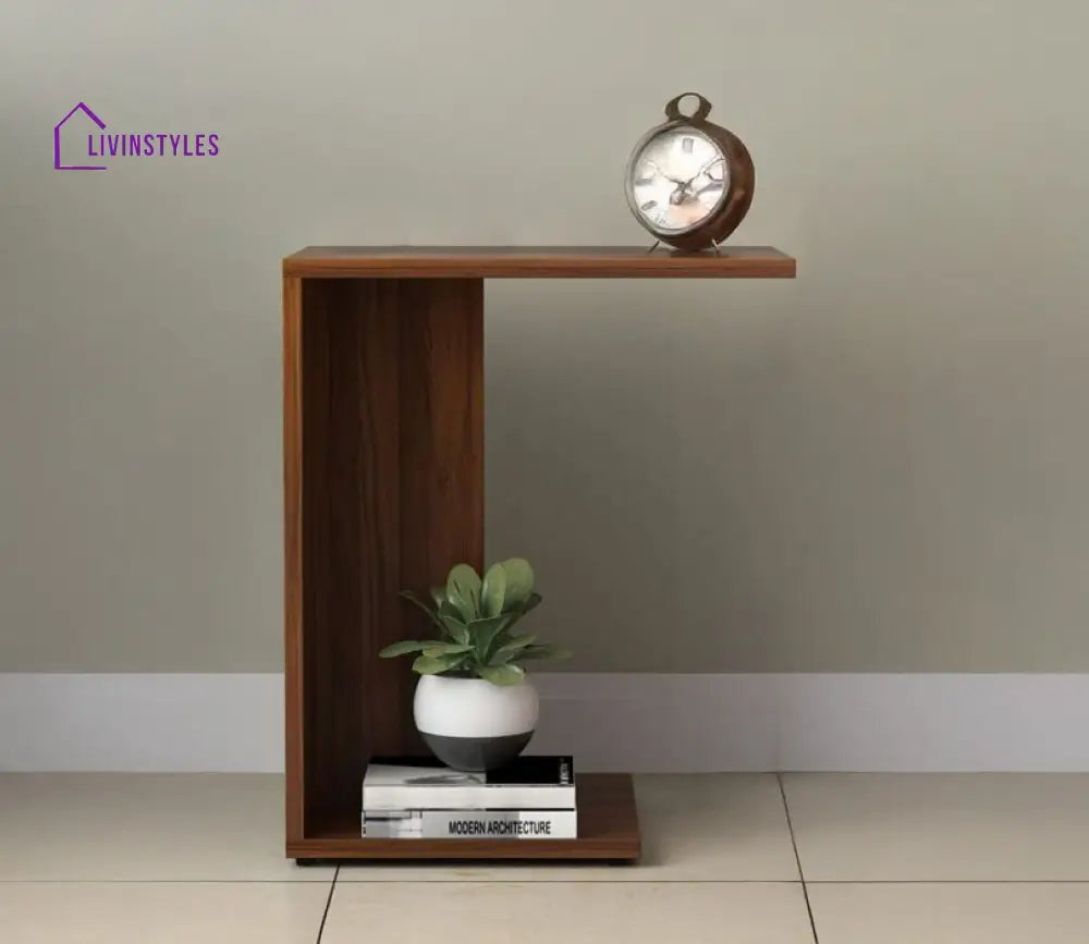 Nonna C shaped Side Table for Living Room | Laptop Table