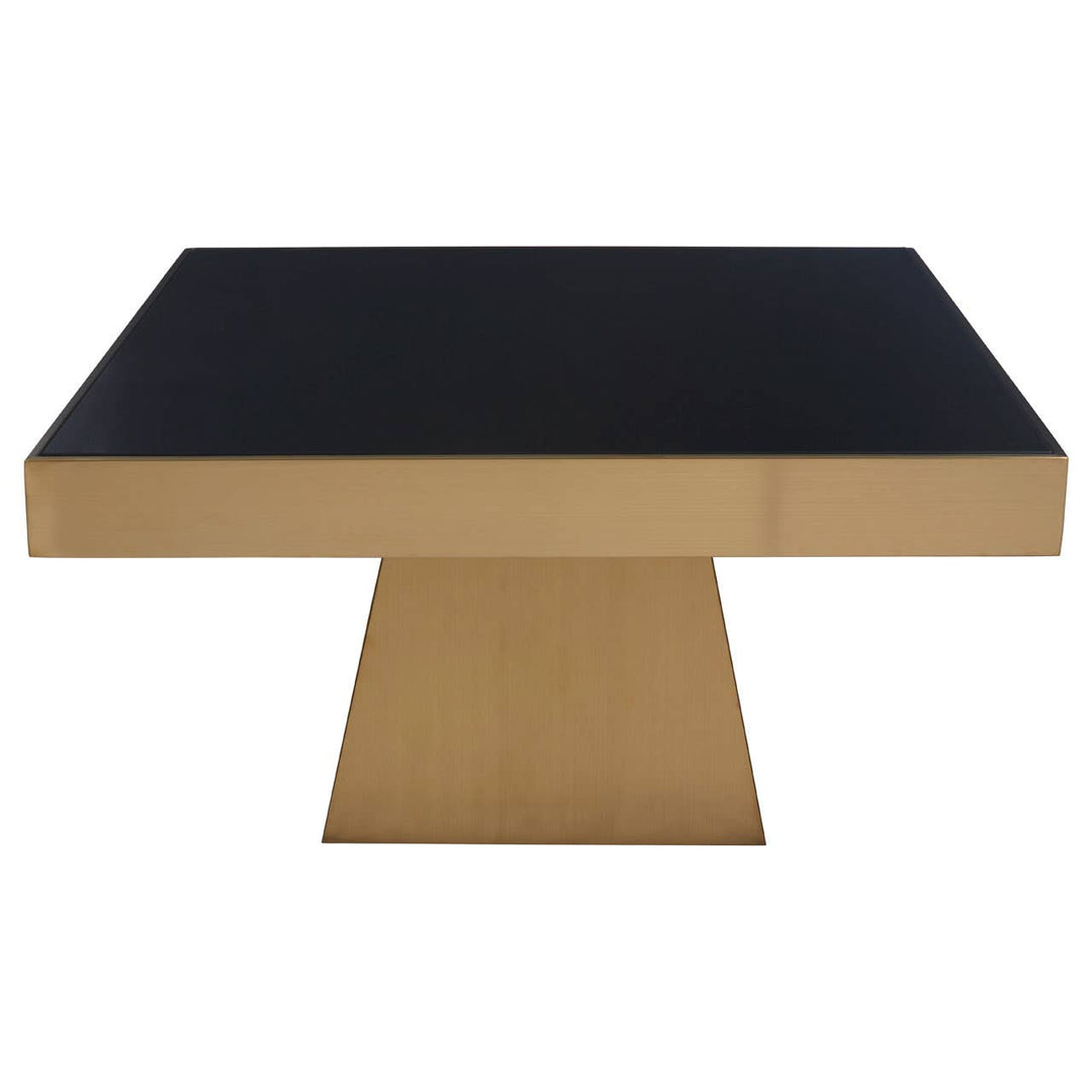 Neha Square Gold Finish Coffee Table Living