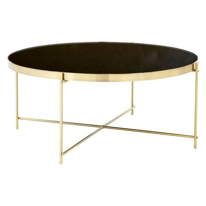 Rajeshwari Coffee Table Black Mirror Living
