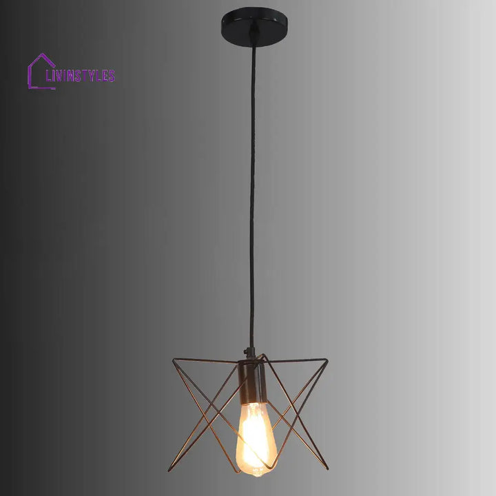 Nordic Black Vintage Metal Single Hanging Light By Ss Lightings Lamp
