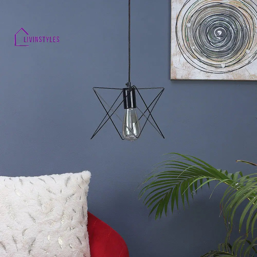 Nordic Black Vintage Metal Single Hanging Light By Ss Lightings Lamp