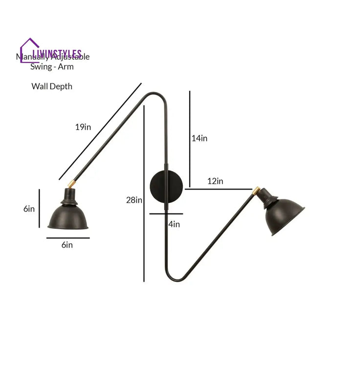 Nordic Dawn Spider Wall Sconce Lamp