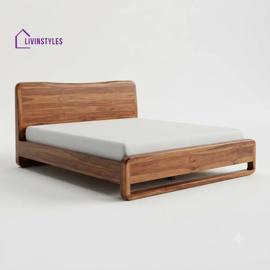 Nosihle Wooden Double Bed | King Size Bed | Queen Size Bed - Bed Without Storage