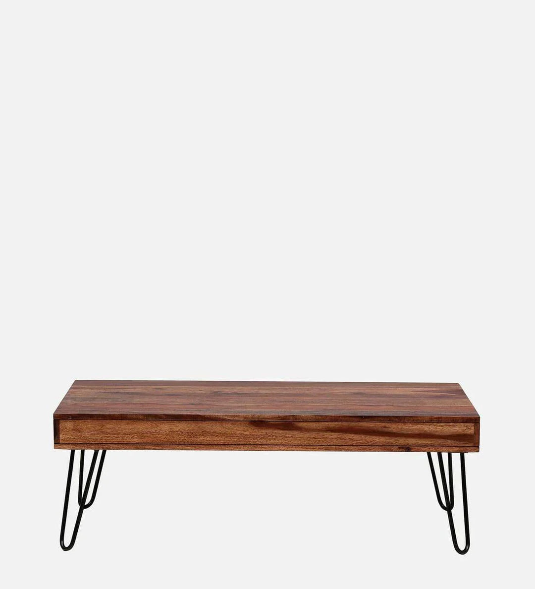 Gumina Sheesham Wood Coffee Table In Rustic Teak Finish