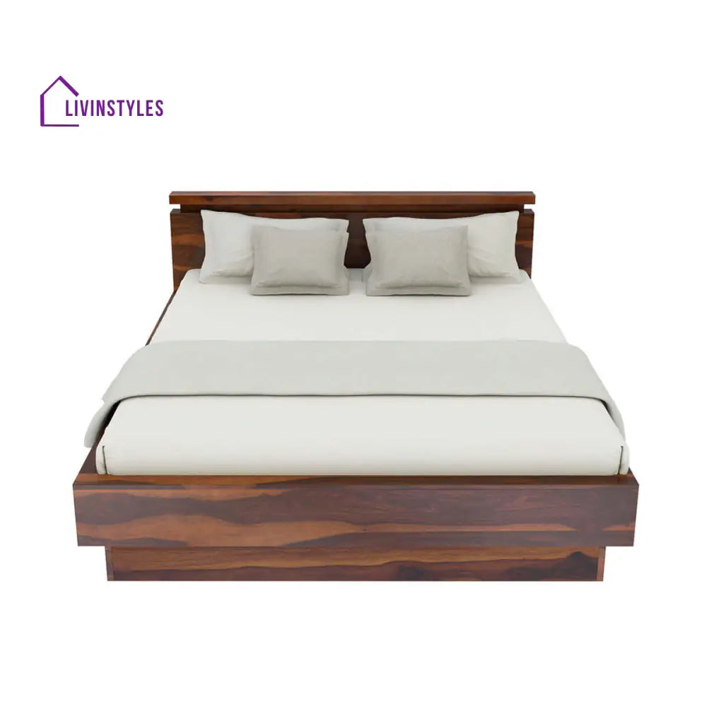 Akande Solid Sheesham Wood Bed Frame