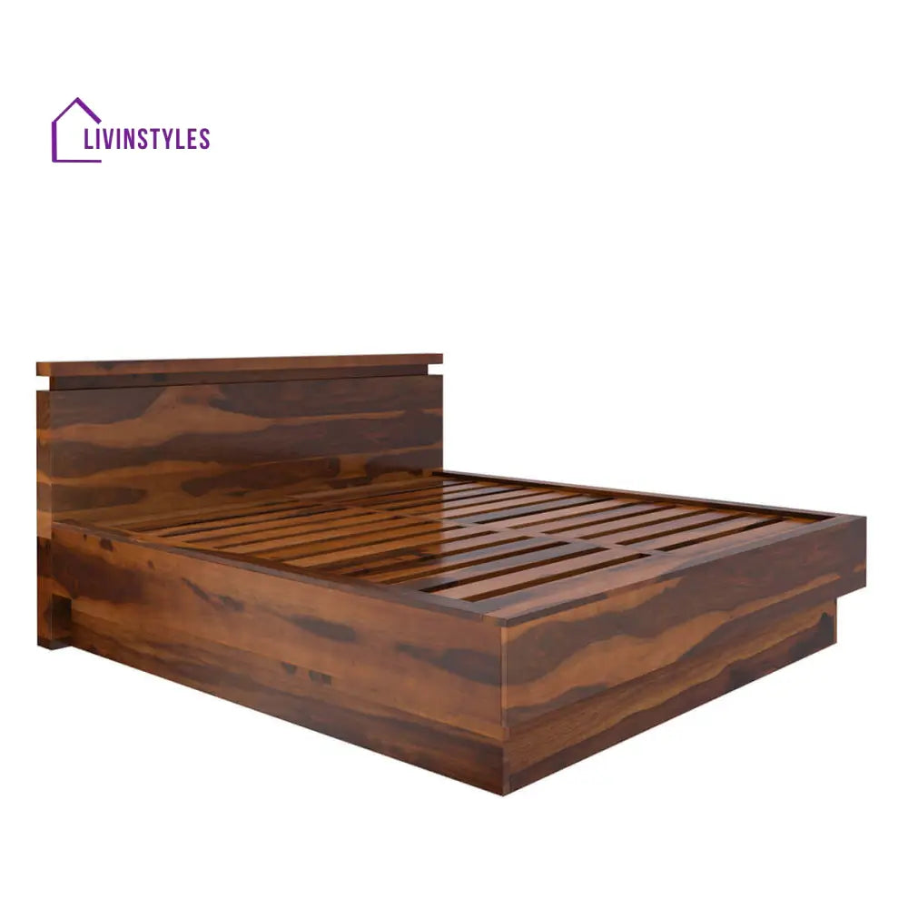 Akande Solid Sheesham Wood Bed Frame