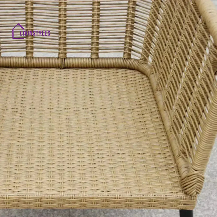 Noura Outdoor Beige Rope 7-Seater Sofa Set With Glass Top Table - Sofa Set