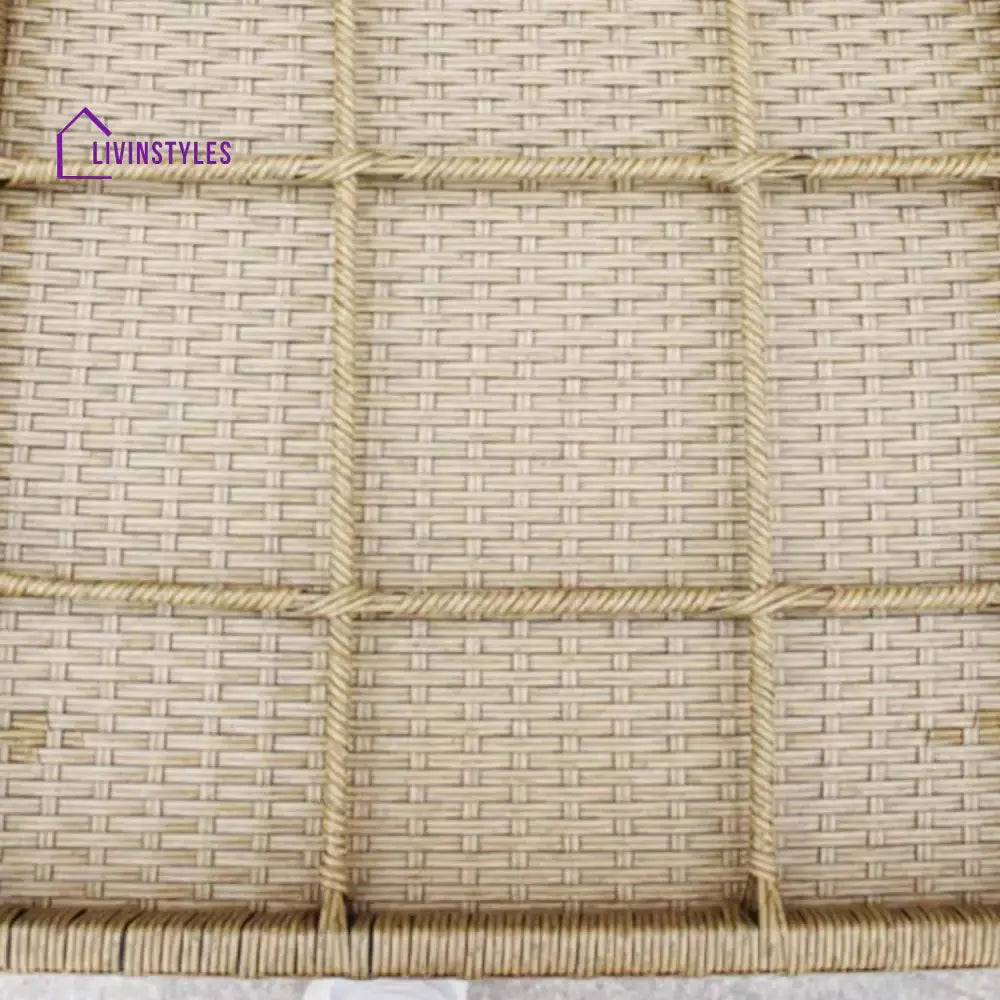 Noura Outdoor Beige Rope 7-Seater Sofa Set With Glass Top Table - Sofa Set