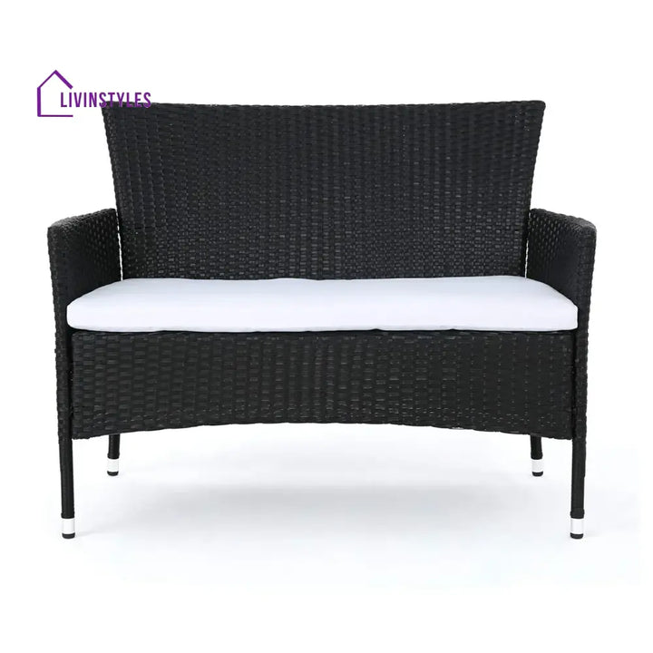 Nova 2-Piece Outdoor Rattan Wicker Loveseat Sofa - Sofa Set