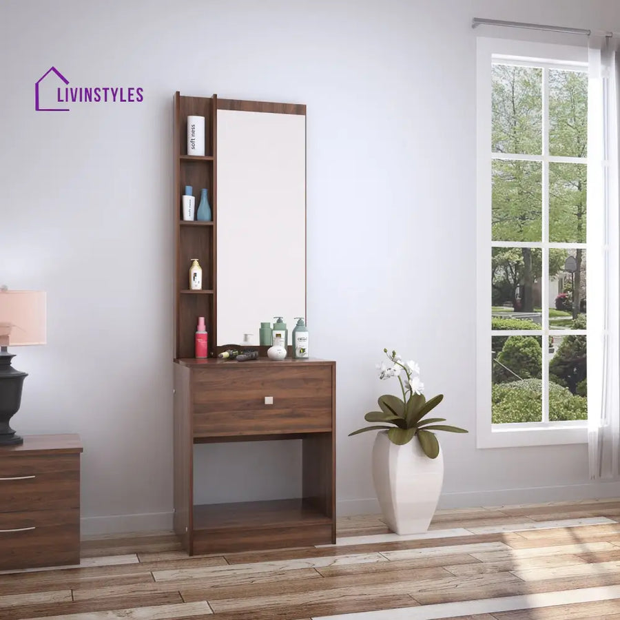 Rodion Dresser with Mirror (Classic Walnut) Home Furniture