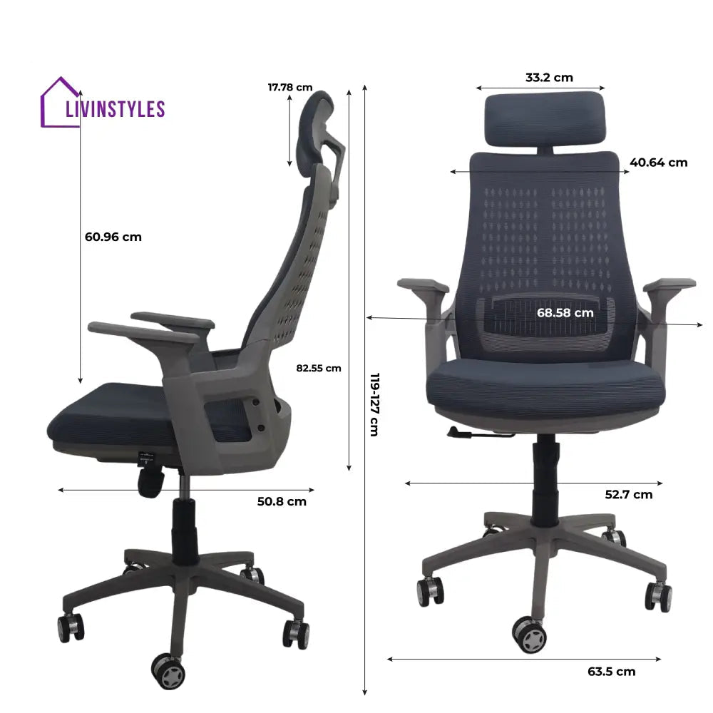 Nova Executive High Back Office Chair | Grey