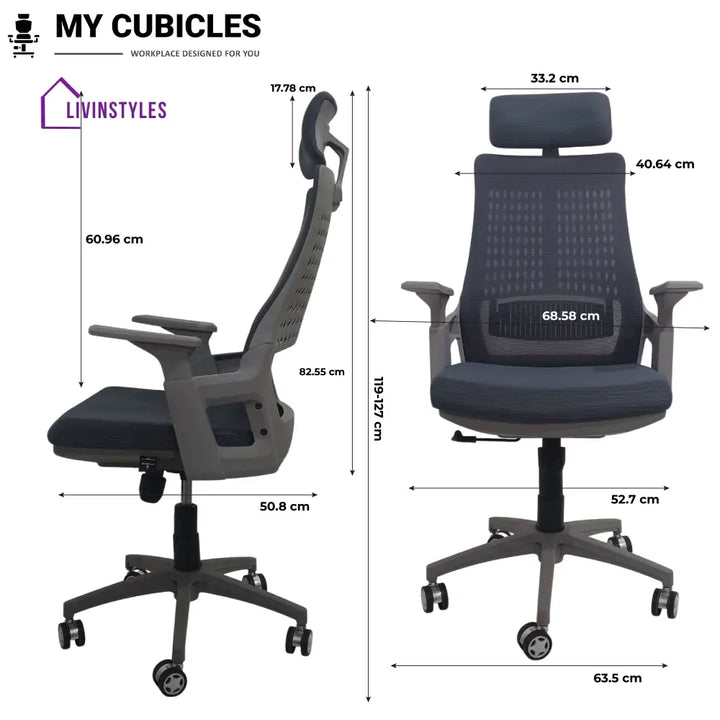 Nova Executive High Back Office Chair | Grey