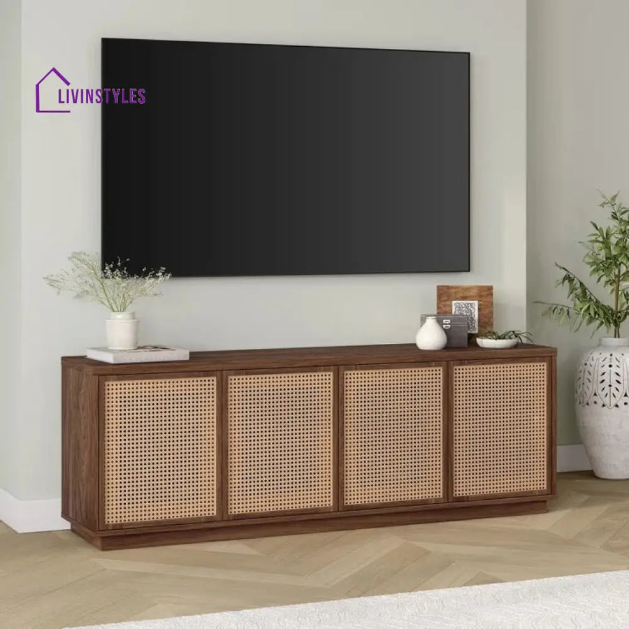Nova Wooden Finish Tv Unit Stand for Living Room