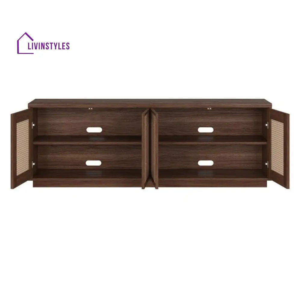 Nova Wooden Finish Tv Unit Stand for Living Room