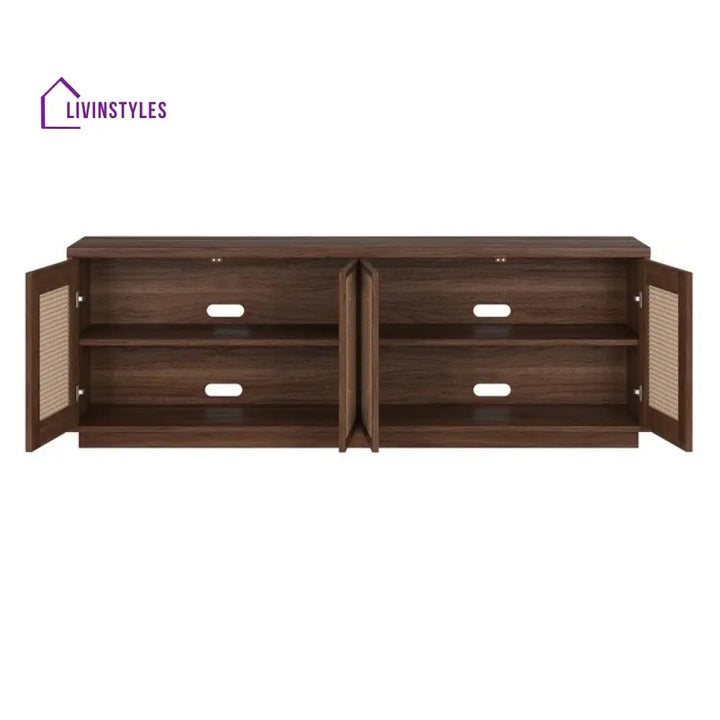 Nova Wooden Finish Tv Unit Stand for Living Room