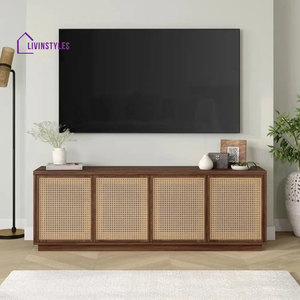 Nova Wooden Finish Tv Unit Stand for Living Room