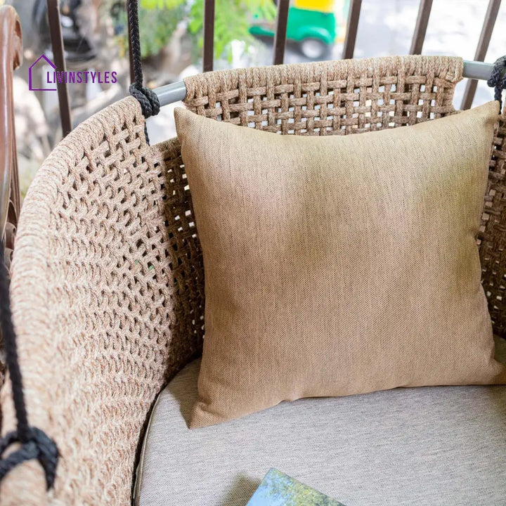 Novia Single Seater Hanging Swing Without Stand For Balcony Garden Swing (Honey) - Swings