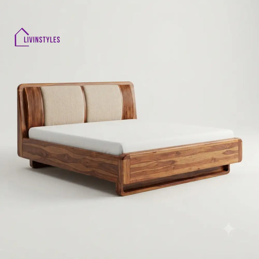 Ntokozo Wooden Double Bed | King Size Bed | Queen Size Bed - Bed Without Storage